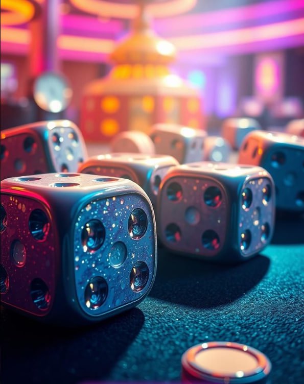 Dealer casino trực tiếp với bàn bài và ánh đèn sân khấu